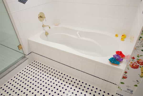 Another photo of a playful bathroom design in Newtown, PA